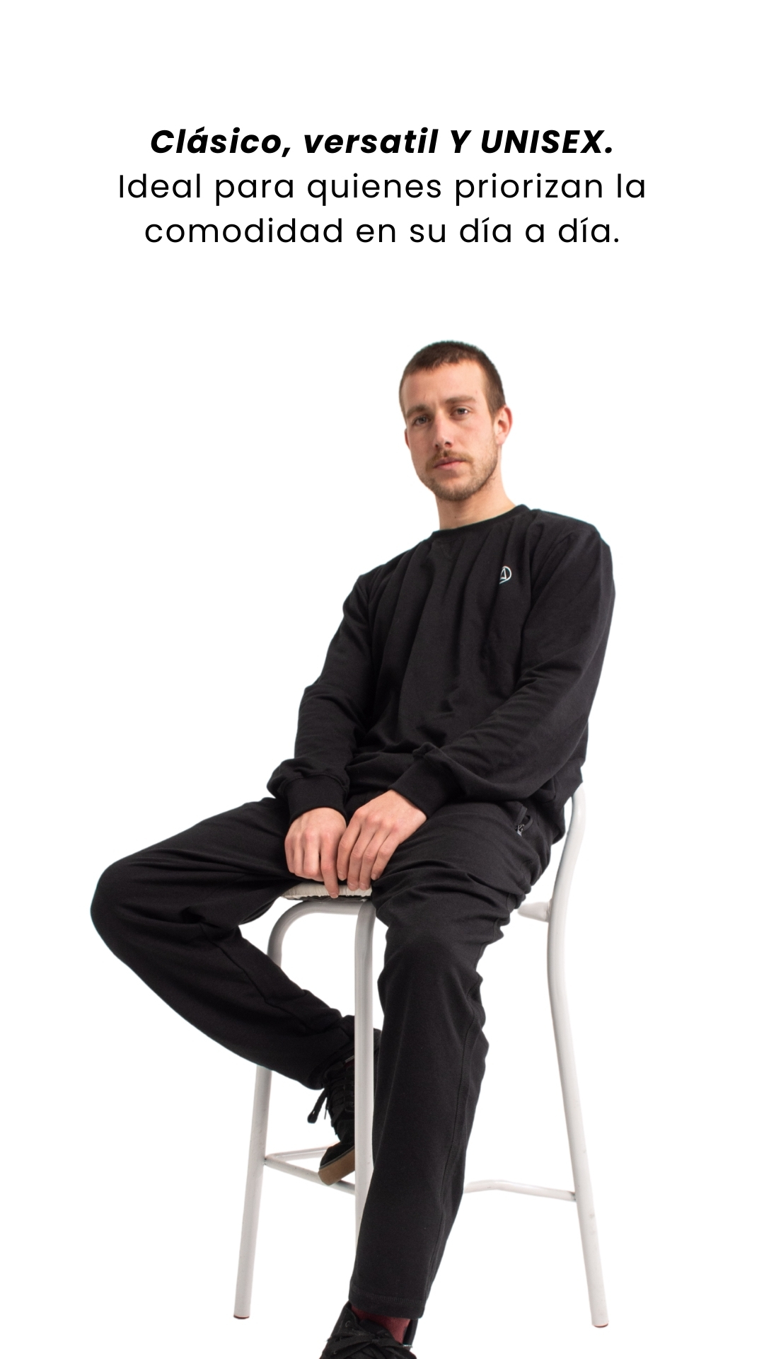 Clásico, versatil Y UNISEX. Ideal para quienes priorizan la comodidad en su día a día.
